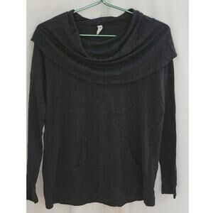 Pieces Gray Cowl Neck Long Sleeve Sweater Size Small